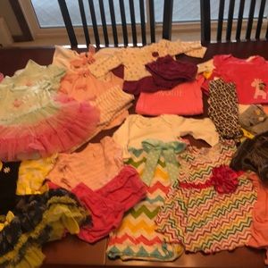 0-12 month twin girl clothing lot